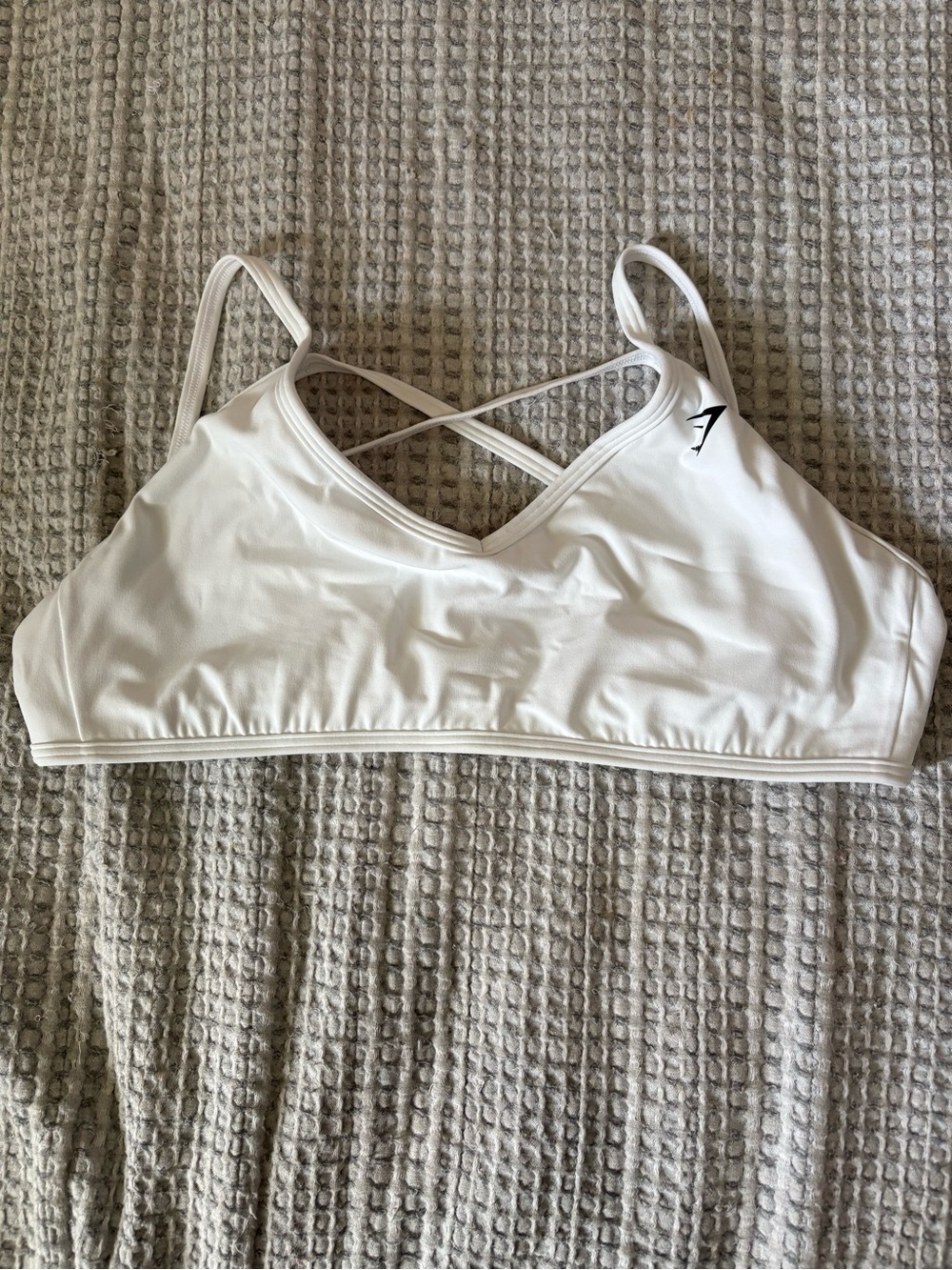 Gymshark White Strappy Women's Bralette - Performance Comfort